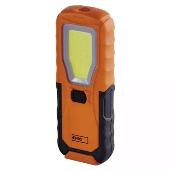 Latarka LED COB 5W + 1x LED 4x AA