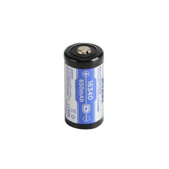 Akumulator Li-ion 16340 / RCR123A 3,7 V 650 mAh z zabezpieczeniem, Xtar