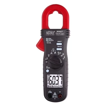 Miernik cęgowy 600A AC/DC TRMS z AmpTip 60A, pomiarem DCµA i temperatury, CAT III 600V, BRYMEN BM037