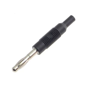 Adapter - gniazdo izolowane 2mm / wtyk 4mm czarny