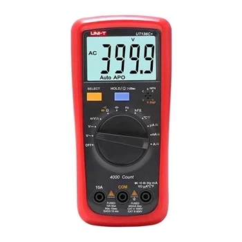 Multimetr Uni-T UT-136C+, 4000 zliczeń, napięcie do 1000 V, pomiar temperatury i pojemności