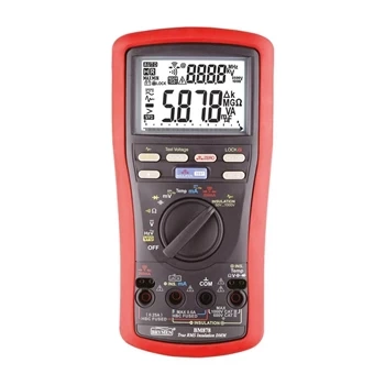 Miernik rezystancji izolacji 50-1000 V do 25 GΩ z multimetrem TRMS, ciągłość 200 mA, CAT III 1000 V, Brymen BM878