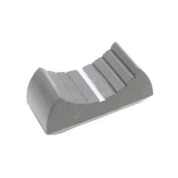 Gałka do potencjometru suwakowego - jasnoszara 24x11x11mm na trzpień 4mm