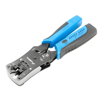 Zaciskarka wtyków RJ45, RJ12, RJ14 i RJ11 z odłączanym testerem, NT-0203, Lanberg