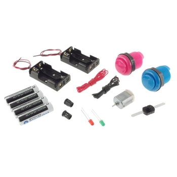 Zestaw elementów na lekcje techniki, 2 zadania związane z elektroniką. AVT EDU03 KPL