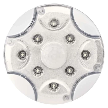 Lampka nocna LED do gniazdka, 90 lm, czujnik ruchu PIR, 3 × AA, biała, EMOS P3310K