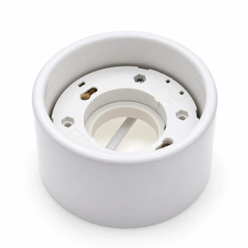 Oprawa natynkowa GX53 ceramiczna, sufitowa i ścienna, 90 × 53 mm, biała