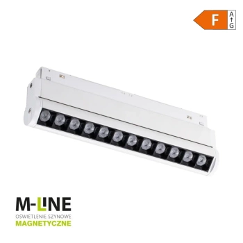 Reflektor szynowy magnetyczny liniowy regulowany 12W biały M-LINE