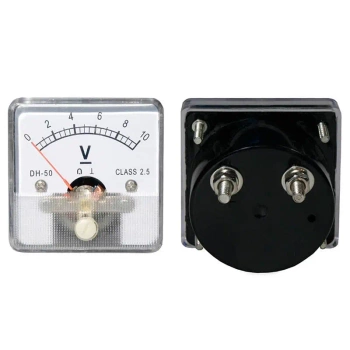 Woltomierz analogowy 0–10V DC - panelowy wskaźnik napięcia - DH-50