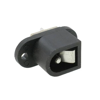 Gniazdo zasilania DC 2,1/5,5 mm, z końcówkami lutowniczymi, PRZ