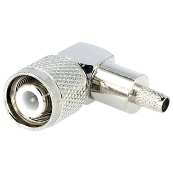 Wtyk TNC męski RG58, kątowy 90°, zaciskany na przewód
