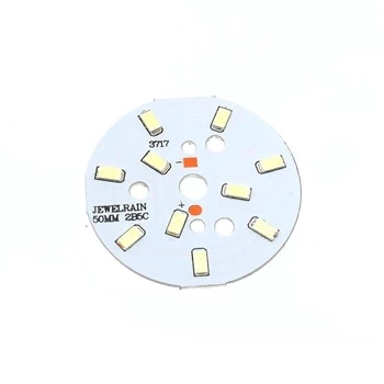 Moduł LED 5W, 15-17V, 10x LED 5630, 500-550lm, fi49mm, biały 6000K