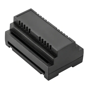 Obudowa modułowa na szynę DIN Z104, 88,8 × 138,8 × 62,8 mm, ABS V0, czarna, Kradex