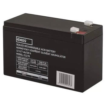 Akumulator żelowy bezobsługowy, 12 V, 7 Ah, 151 × 65 × 94 mm, 2,05 kg, EMOS B9691