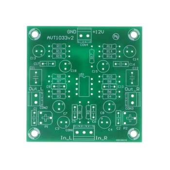 Przedwzmacniacz mikrofonowy, PCB do projektu AVT1033