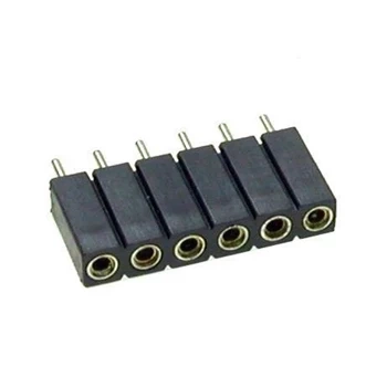 Gniazdo jednorzędowe 6pin, r.2.54, h=7mm, precyzyjne, łamane