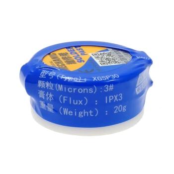 Pasta lutownicza XGSP30, Sn63/Pb37, 183°C, słoiczek 20 g, Mechanic