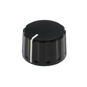 Gałka do potencjometru na oś 6mm - 29x17mm - czarna, biały wskaźnik