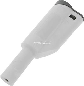 Wtyk bezpieczny 4mm z tuleją stałą i gniazdem 4mm 36A 1000V CAT II biały