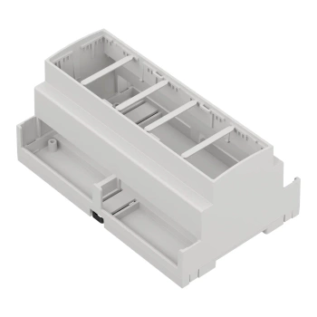 Obudowa modułowa na szynę DIN ZD1008J, 89,8 × 142,8 × 65,2 mm, ABS, szara, Kradex
