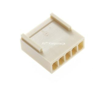 Korpus złącza 402 5 pin, układ jednorzędowy, raster 2,54 mm, na przewód