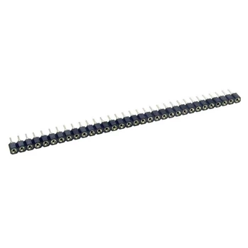 Gniazdo goldpin jednorzędowe, 32 pin, raster 2,54 mm, precyzyjne, łamane, niskoprofilowe