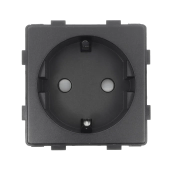Moduł - gniazdo elektryczne Schuko - czarny - Tawoia Glass
