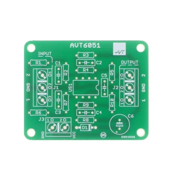 Podwójny konwerter sygnału analogowego 0–5V na 0–10V - PCB do projektu AVT 6051