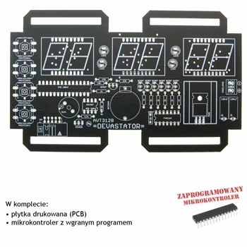 DEVASTATOR, czyli bombowy zegarek - PCB i mikroprocesor do projektu AVT 3128