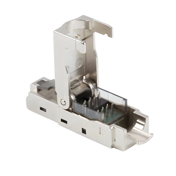 Wtyk LAN beznarzędziowy RJ45 8P8C kat 6A FTP do linki i do drutu Lanberg