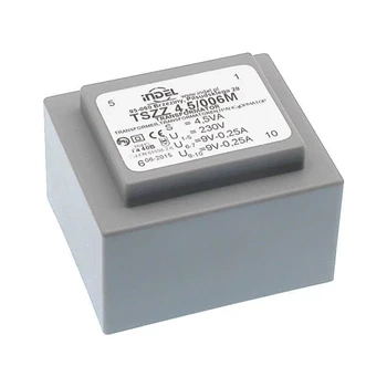 Transformator 4.5VA zalewany 230Vac (9V, 9V) 0.25A