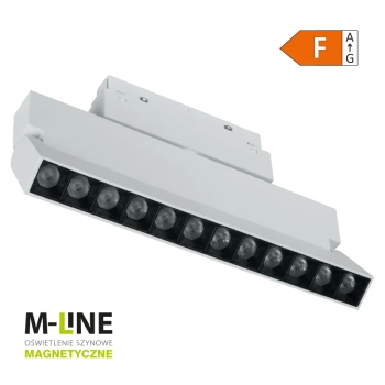 Reflektor szynowy magnetyczny liniowy regulowany 12W 960lm 4000K biały M-LINE