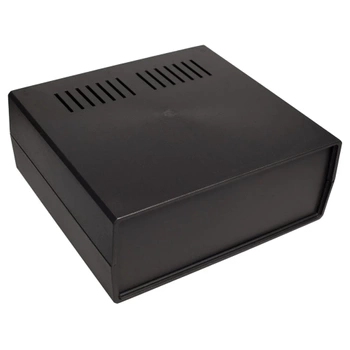 Obudowa uniwersalna Z17W, 217 × 235 × 92 mm, PS, czarna, wentylowana, z panelami bocznymi, Kradex