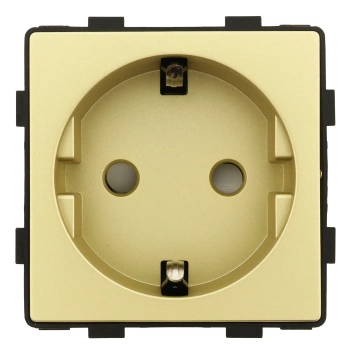 Moduł - gniazdo elektryczne Schuko - złoty - Tawoia Glass