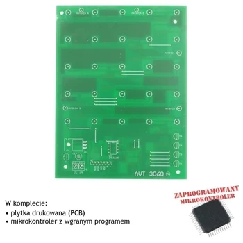 Wyświetlacz 3D 5×5×5 LED - PCB i mikroprocesor do AVT 3060