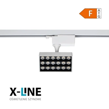 Reflektor szynowy LED, 10 W, 900 lm, 4000 K, biały, X-LINE