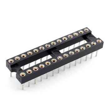 Podstawka DIP 28 pin precyzyjna, wąska, rozstaw rzędów 7,62 mm, raster 2,54 mm