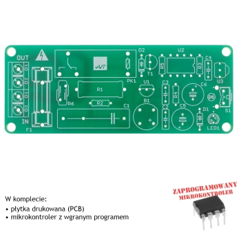 Zdalny włącznik 230 V sterowany pilotem IR- PCB i mikroprocesor do projektu AVT 1840