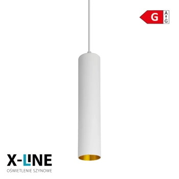 Lampa wisząca szynowa 12W, 960lm, 4000K, 30cm, biała