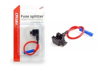 Adapter bezpiecznikowy MICRO niski profil, max 20A