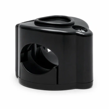Uchwyt kabla plastikowy 42×32 mm natynkowy czarny - Retro PRL