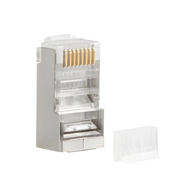 Wtyk LAN RJ45 8P8C kat 6 FTP do linki i do drutu, Lanberg