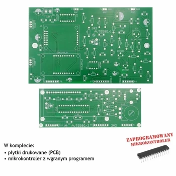 Generator DDS na zakres 1Hz do 40MHz z wobulatorem - PCB i mikroprocesor do projektu AVT 5580