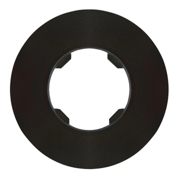Ramka pojedyncza, plastikowa, okrągła, czarna, Soul/Oval