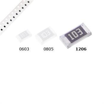 Rezystor 1 Mom, 5%, 0,25 W, SMD 1206