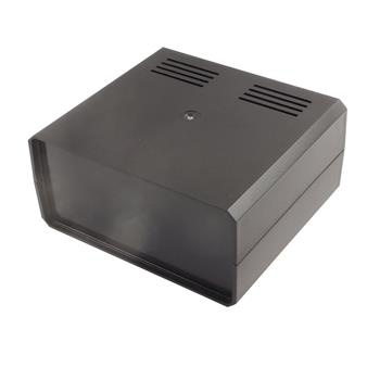 Obudowa uniwersalna KM-85B, 180 × 160 × 85 mm, ABS, czarna, wentylowana, z panelami, Maszczyk