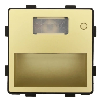 Moduł - Lampka schodowa podłogowa z czujką ruchu - złoty, Tawoia Glass