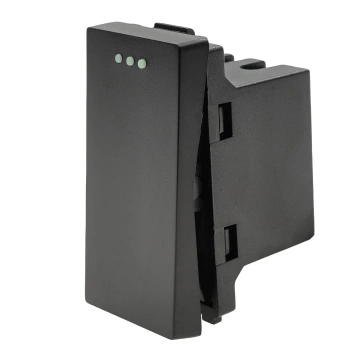 Moduł 1/2 - włącznik pojedynczy - czarny - kompatybilny z ramkami Tawoia Glass