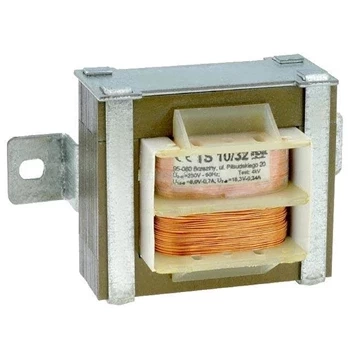 Transformator sieciowy TS 10/32, 10VA, 8V + 18,3V, 0,34A, rdzeń EI 54/18, 41 × 82 × 48mm, Indel