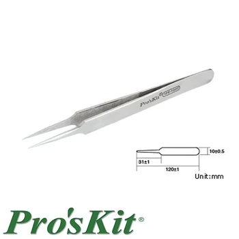 Pęseta antymagnetyczna ostra 120mm, Proskit 1PK-102T